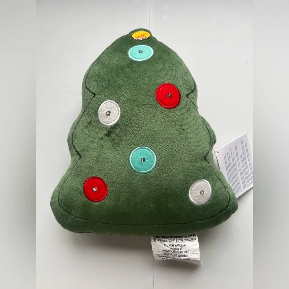 Bullseye Playground LED Christmas Tree Pillow